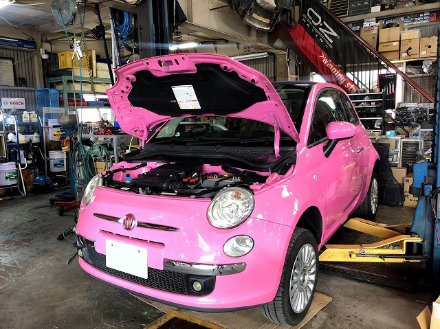 Fiat500 ﾌｨｱｯﾄ500 は ライティング関係の作業を行います Red Point レッドポイント