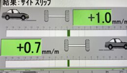 DS3カブリオレは タイヤ交換<br>後のアライメント調整