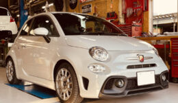 ABARTH 595 ペルソナーレ製作<br>MCB取付 サスペション変更