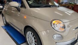 FIAT500にオレンジマーカー取り付けました。