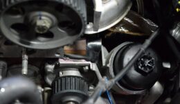 ウォータポンプからの水漏れ<br>ジュリエッタ・1.4タイミングベルト交換