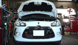 DS3 足廻りからの異音を修理<br>SessAブレーキパッドの恩恵を確認